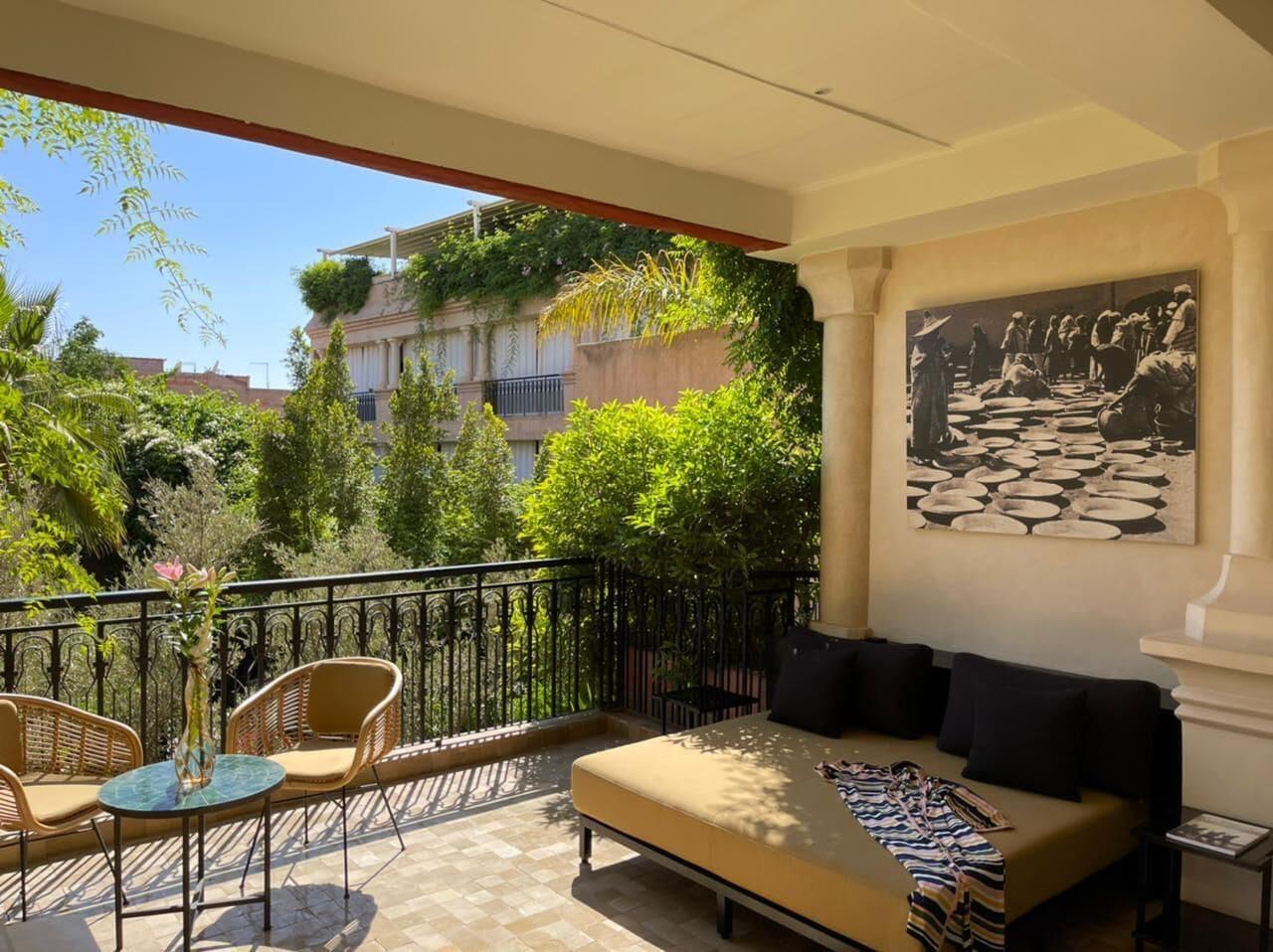 Hotel Les Jardins De La Koutoubia Marrakesh Esterno foto A balcony in Athens, Greece