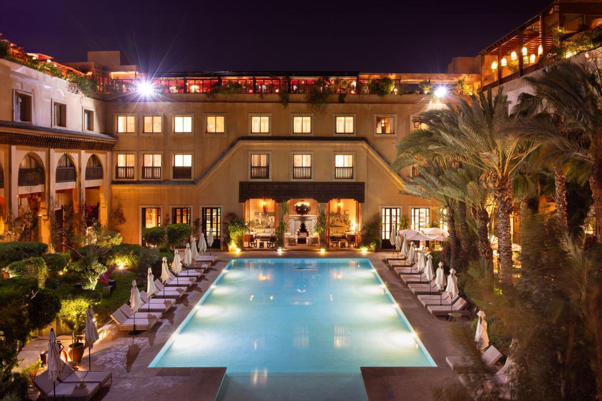 Hotel Les Jardins De La Koutoubia Marrakesh Esterno foto The swimming pool at the hotel
